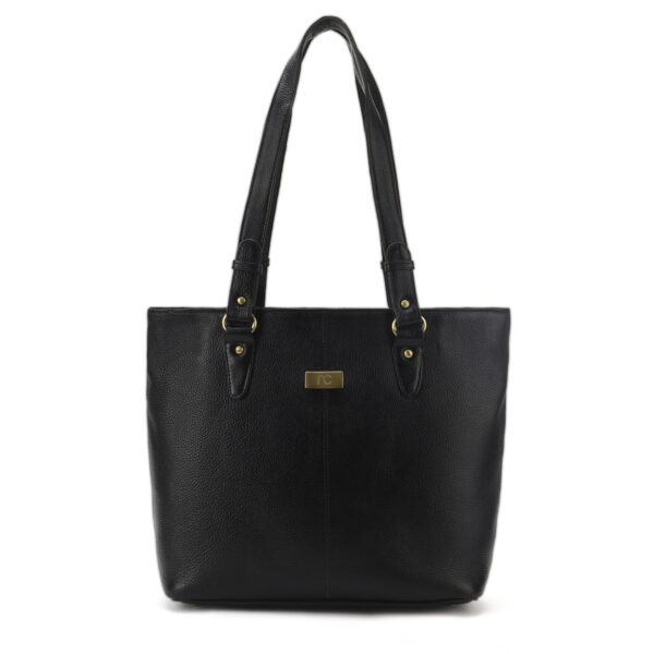 p3 || Midnight Noir Leather Tote Bag || Premium Leather Durable & Stylish Bag for Women