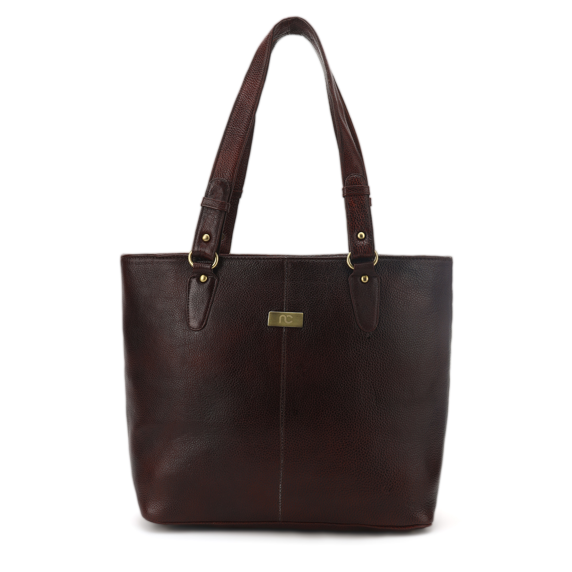 Classy Brown Leather Tote Bag || Midnight Noir Premium Leather Tote Bag for Women